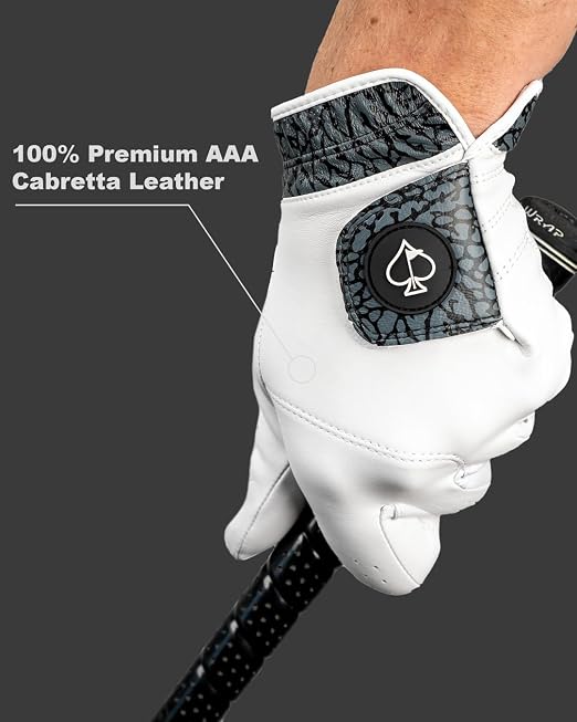 Pins & Aces Ace of Spades Golf Glove