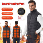 Men's USB heated vest, alternate view