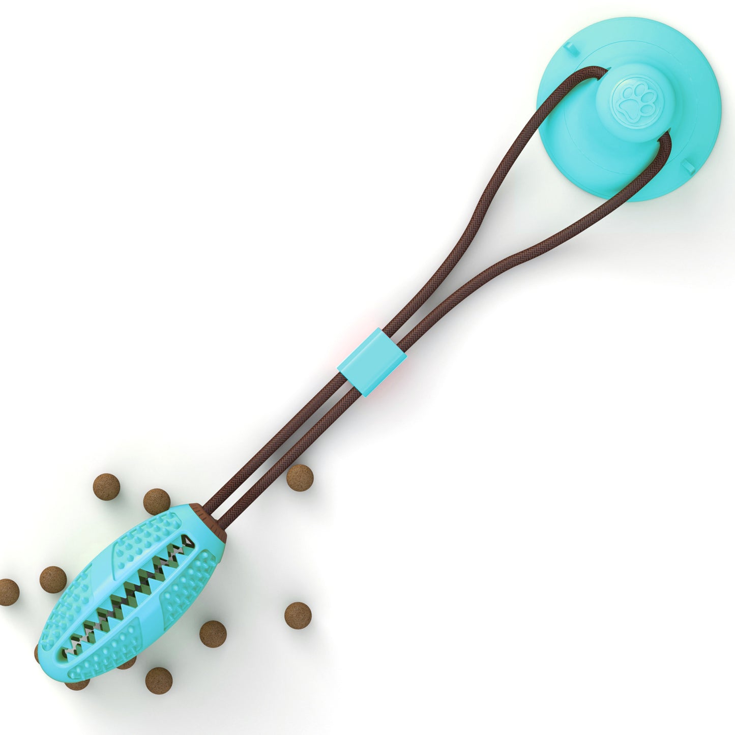 Silicon Suction Cup Teeth Cleaner Tug Toy For Dog
