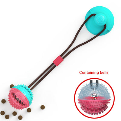 Silicon Suction Cup Teeth Cleaner Tug Toy For Dog