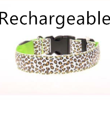 Leaopard LED Dog Collar