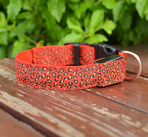 Leaopard LED Dog Collar
