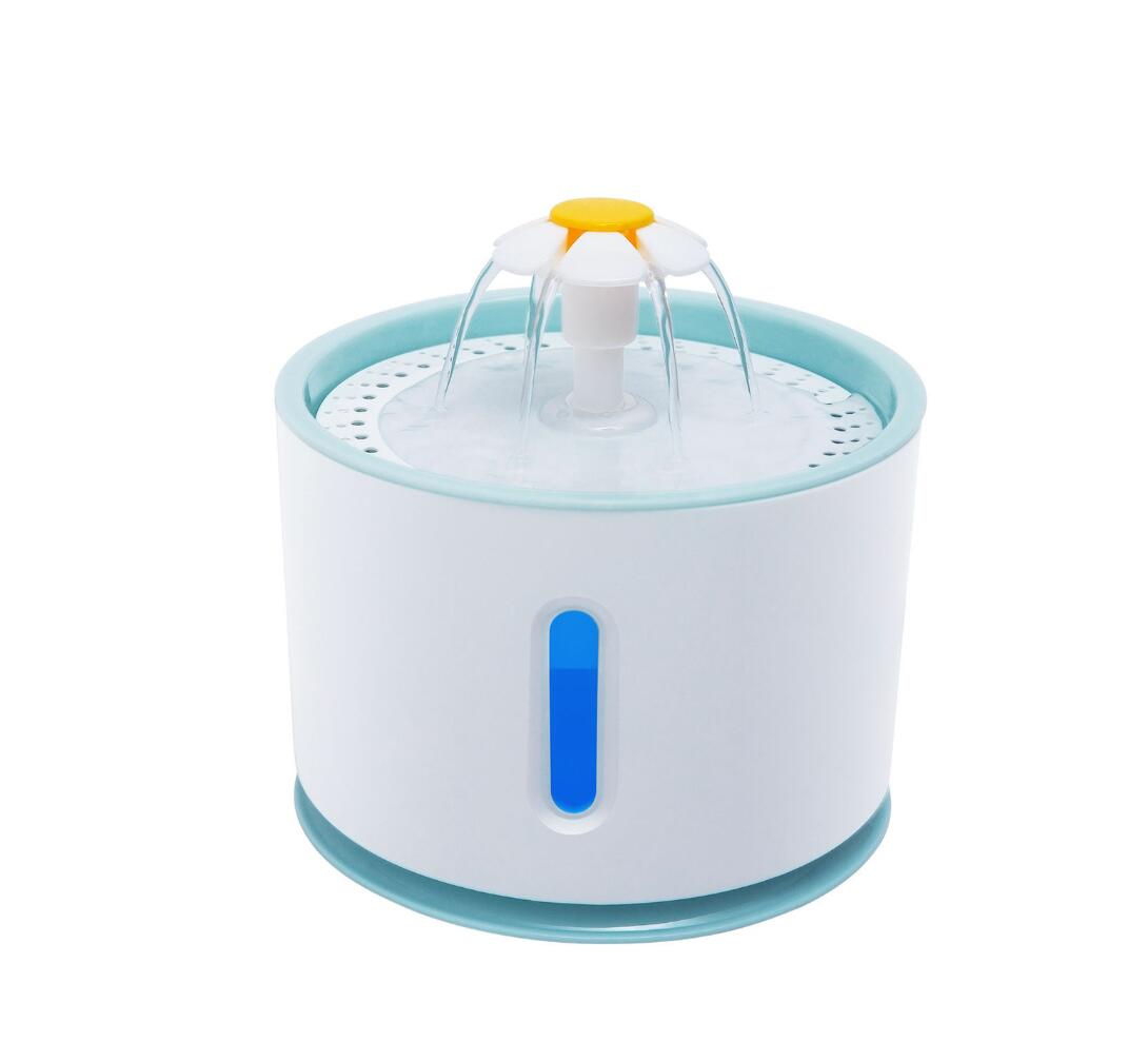USB Powered Automatic Pet Water Fountain With LED Lighting