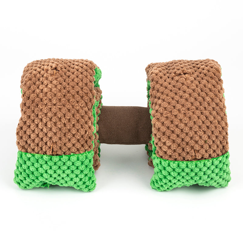 Plush Interactive Dumbbell Snuffle Toys Interactive  Toy Dog Foraging Instinct Training, Treat Dispensing