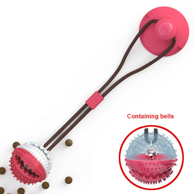 Silicon Suction Cup Teeth Cleaner Tug Toy For Dog