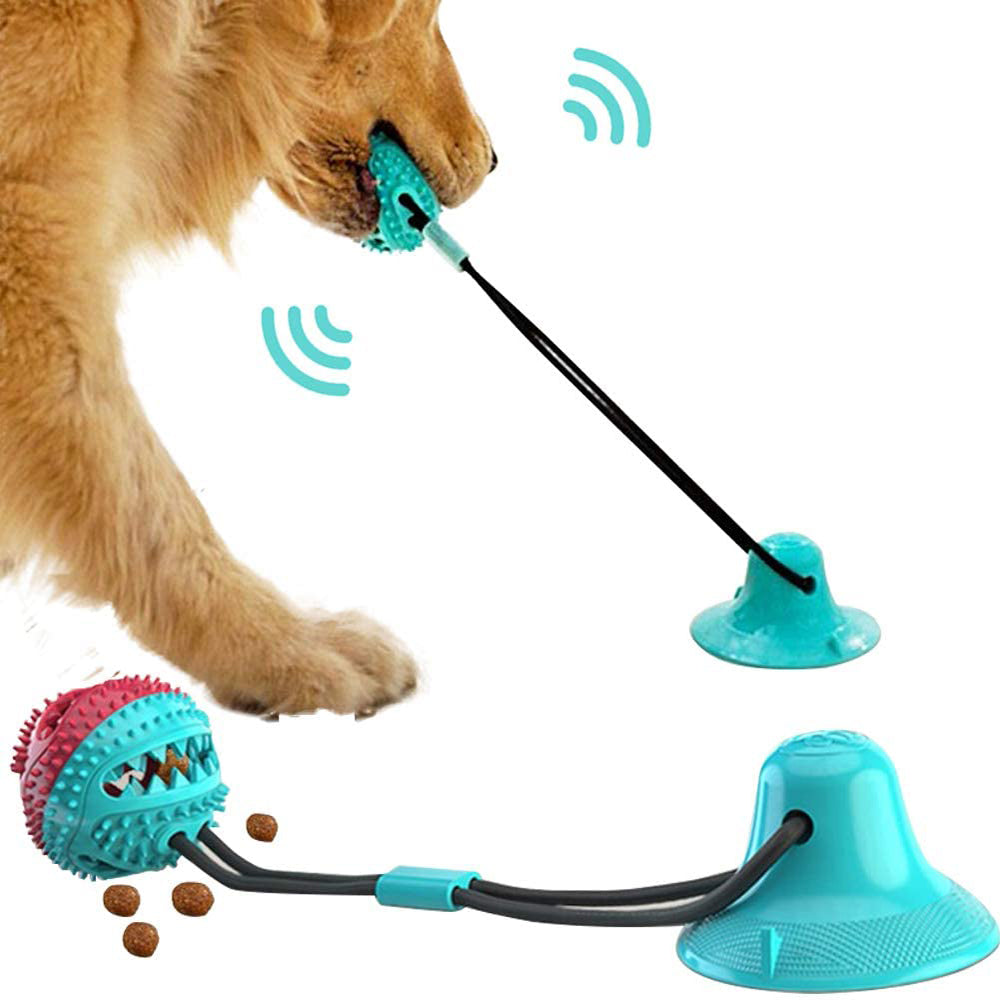 Silicon Suction Cup Teeth Cleaner Tug Toy For Dog